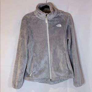The North Face Fuzzy Grey ZIP-up Jacket